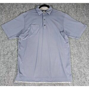 FootJoy Shirt Adult Size Medium Bluish‎ Gray Short Sleeve Polo Men's